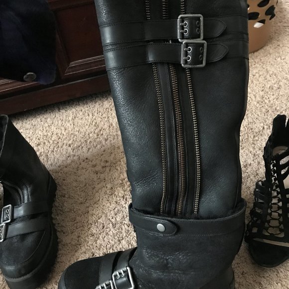 Moto Punk Ugg Over The Knee Boots 